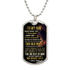 To My Son - I Will Always Have Your Back, DogTag Necklace Gift