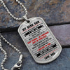 To My Son - Just Do Your Best, DogTag Necklace Gift Son