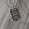 Son Never Lose, Dog Tag Necklace, Christmas Gift Idea, Son Gift from Dad