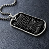 To My Son | You Will Never Lose | Dog Tag Necklace