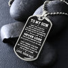 Son Never Lose, Dog Tag Necklace, Christmas Gift Idea, Son Gift from Dad