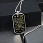 To My Dad - You Are The Greatest - Gift for Dad from Son - Dog Tag Necklace