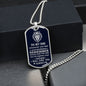 To My Son - Straighten Your Crown - Dog Tag Necklace