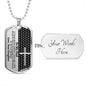 To My Dad - My Hero - Dog Tag Necklace