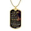 To My Son - I Will Always Have Your Back, DogTag Necklace Gift