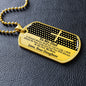 To My Dad - My Hero - Dog Tag Necklace