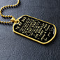 To My Dad - You Are The Greatest - Gift for Dad from Son - Dog Tag Necklace