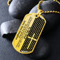To My Dad - My Hero - Dog Tag Necklace