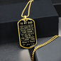 To My Dad - You Are The Greatest - Gift for Dad from Son - Dog Tag Necklace