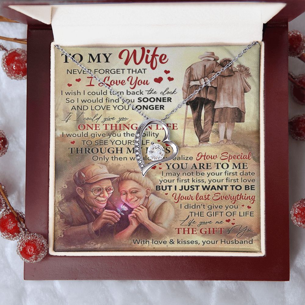 Romantic Gift For Wife | Never Forget That I Love You | Forever Love Necklace