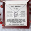 Beautitul Wife Meeting You Was Fate | Romantic Gift For Her | Forever Love Necklace