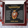 Daughter Your Journey In Life, Forever Love Necklace, Gift for Daughter from Dad