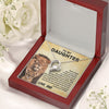 To My Daughter, This Old Lion, Forever Love Necklace. Gift for Daughter from Dad
