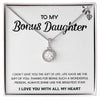 To My Bonus Daughter - Shine Like The Brightest Star - Eternal Hope Necklace
