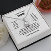 To My Loving Mom - Gifts for Mom From Son - Forever Grateful - Eternal Hope Necklace