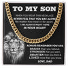 To My Son From Dad | Always In Your Heart | Cuban Link Chain