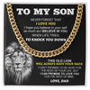 To My Son From Dad | I Believe In You | Cuban Link Necklace