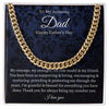 To My Dad - My Role Model - Cuban Link Chain Necklace