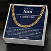 To My Dear Son Gift From Dad | Always Remember | Cuban Link Chain