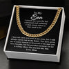 To My Son Gift From Mom - Proudest Moment - Cuban Link Chain Necklace