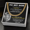 To My Son From Dad | I Believe In You | Cuban Link Necklace