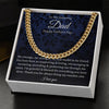To My Dad - My Role Model - Cuban Link Chain Necklace