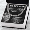 To My Son From Dad | Always In Your Heart | Cuban Link Chain