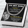 To My Son From Dad | I Believe In You | Cuban Link Necklace