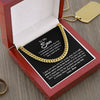 To My Son Gift From Mom - Proudest Moment - Cuban Link Chain Necklace