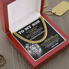To My Son From Dad | I Believe In You | Cuban Link Necklace