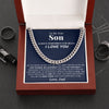 To My Dear Son Gift From Dad | Always Remember | Cuban Link Chain