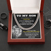 To My Son From Dad | I Believe In You | Cuban Link Necklace