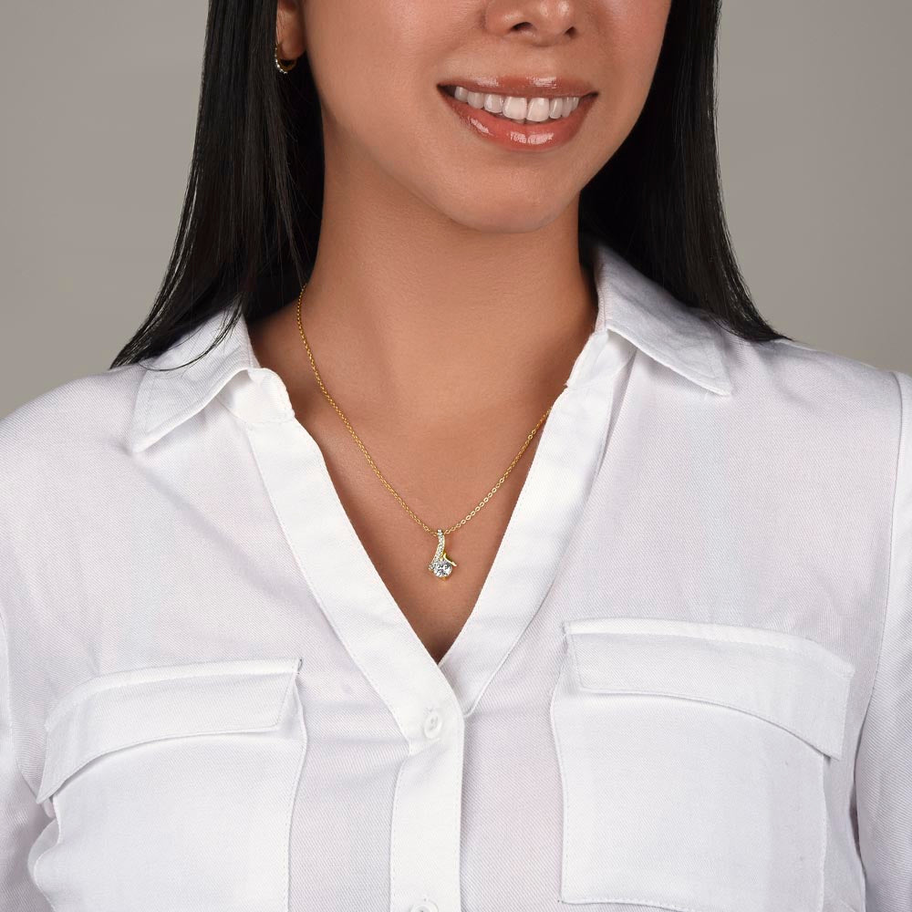 Daughter Love And Support, Alluring Beauty Necklace, Gift Idea For Daughter From Dad