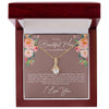 To My Beautiful Mom - My Role Model - Alluring Beauty Necklace