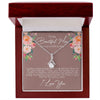To My Beautiful Mom - My Role Model - Alluring Beauty Necklace