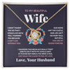 To My Beautiful Wife - You Are My Queen Forever - Love Knot Necklace