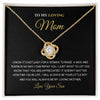 To My Loving Mom - Little Boy - Love Knot Necklace