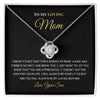 To My Loving Mom - Little Boy - Love Knot Necklace