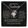 To My Beautiful Soulmate | If I Could Give You Onething | Love Knot Necklace