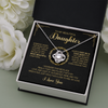 To My Beautiful Daughter - Always Keep You In My Heart - Love Knot Necklace