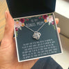 To My Bonus Mom - Thank You For Everything - Love Knot Necklace