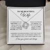 To My Beautiful Wife | You Are The Best Thing | Love Knot Necklace