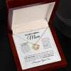 To My Caring Mom - My Mom Forever - Love Knot Necklace