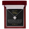 To My Loving Mom - Little Boy - Love Knot Necklace