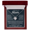 To My Mom - Taught Me What It Takes To Be A Man, Love Knot Necklace