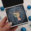 To My Gorgeous Wife, I Married You, Interlocking Hearts Necklace, Romantic Gift For Her