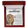 To My Daughter | This Old Lion | Interlocking Hearts necklace Christmas Birthday Gifts