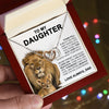 To My Daughter | This Old Lion | Interlocking Hearts necklace Christmas Birthday Gifts