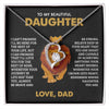 Daughter Your Journey In Life, Forever Love Necklace, Gift for Daughter from Dad