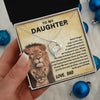 To My Daughter, This Old Lion, Forever Love Necklace. Gift for Daughter from Dad